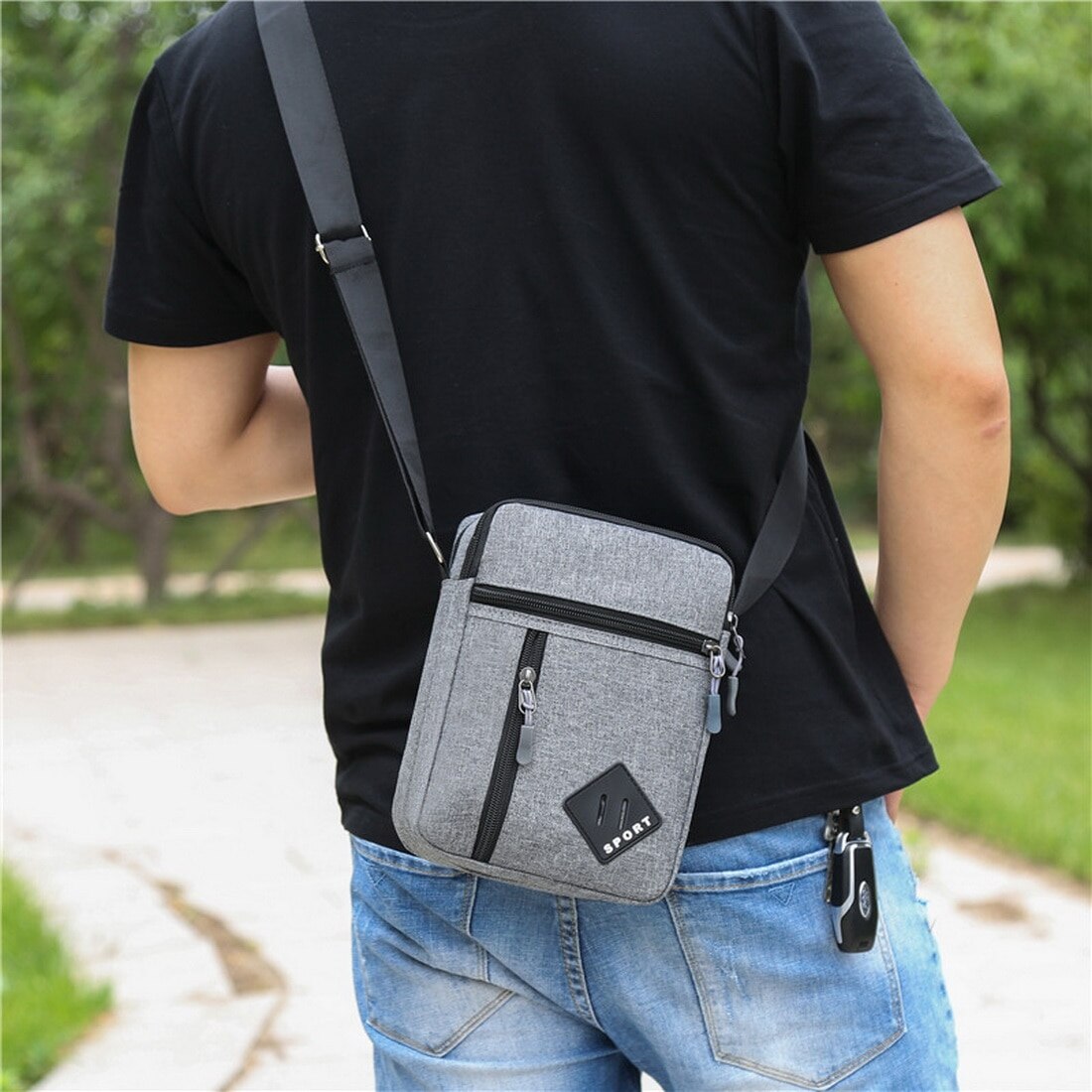 Men Bag Messenger Backpack Shoulder Bags Men's Simple Casual Waterproof Oxford Cloth Pocket Travel Business Handbag