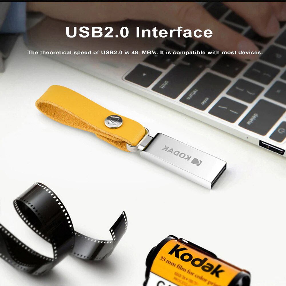 KODAK USB 2.0 Pen Drive 16GB 32GB 64GB K122 Metal USB Flash Drive