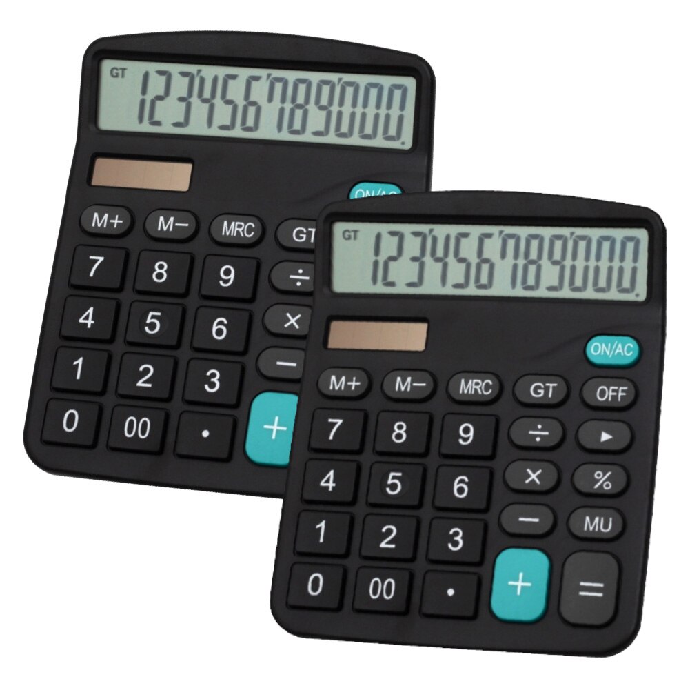 12-Digit Solar Powered Large Display Calculator Home Office Accountant Tools