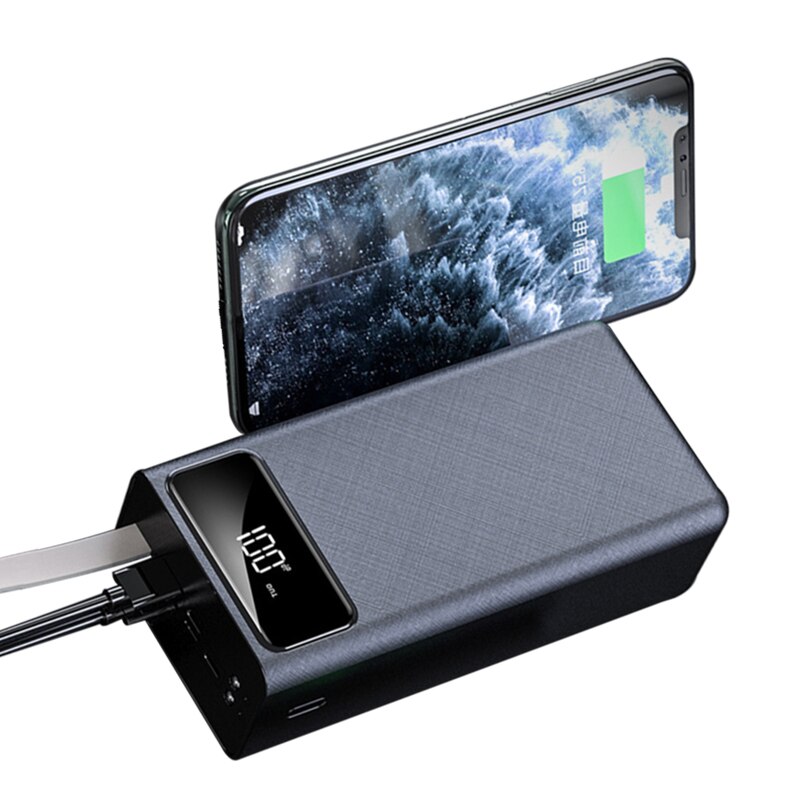 Power Bank 80000mAh Large Capacity Portable Charger 2USB Port Outdoor Fast Charging Power Bank for Xiaomi Samsung IPhone
