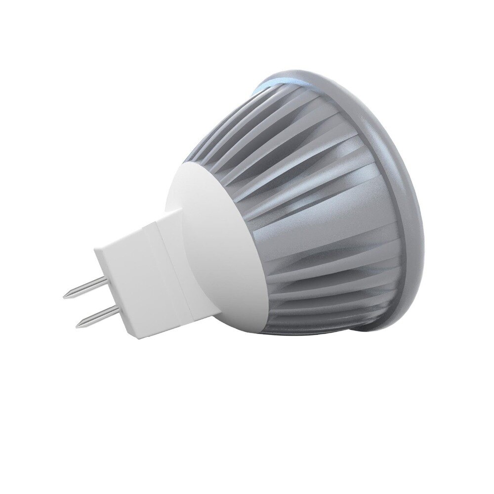 Bombilla LED MR16 de 3W y 12V, foco de luz LED regulable, blanco frío y cálido, Bombilla LED para lámpara de superior, 10 unidades por lote
