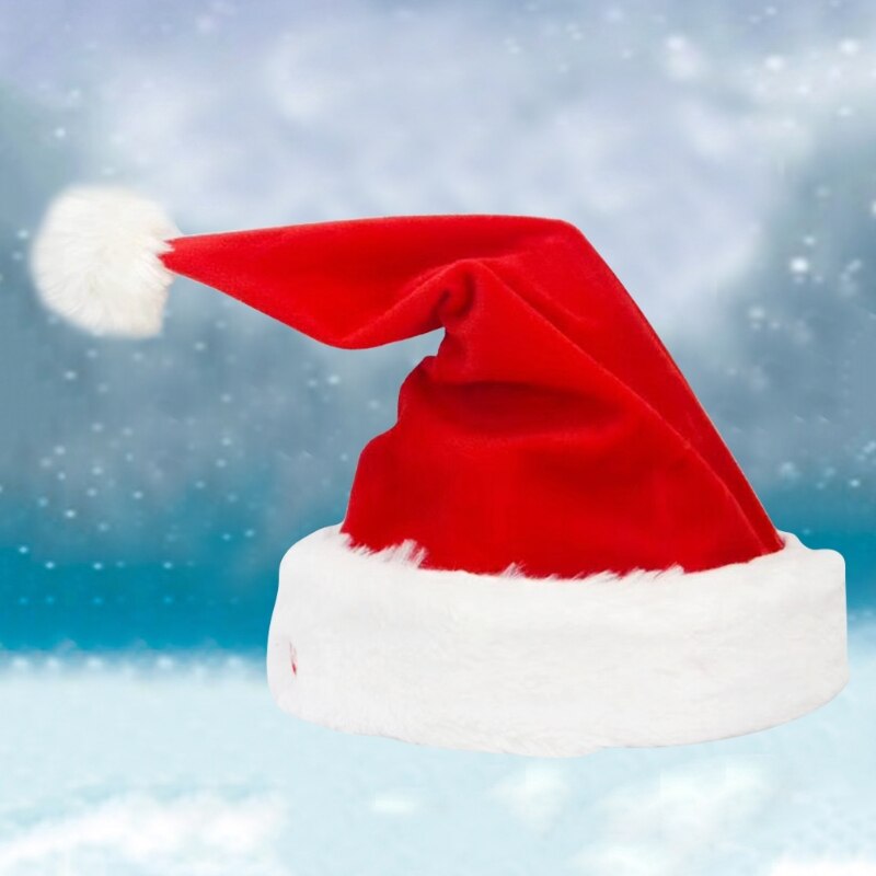 Kerstversiering ornamenten elektrische kerstmuts met zingende dansende pluchen muts  t5ec