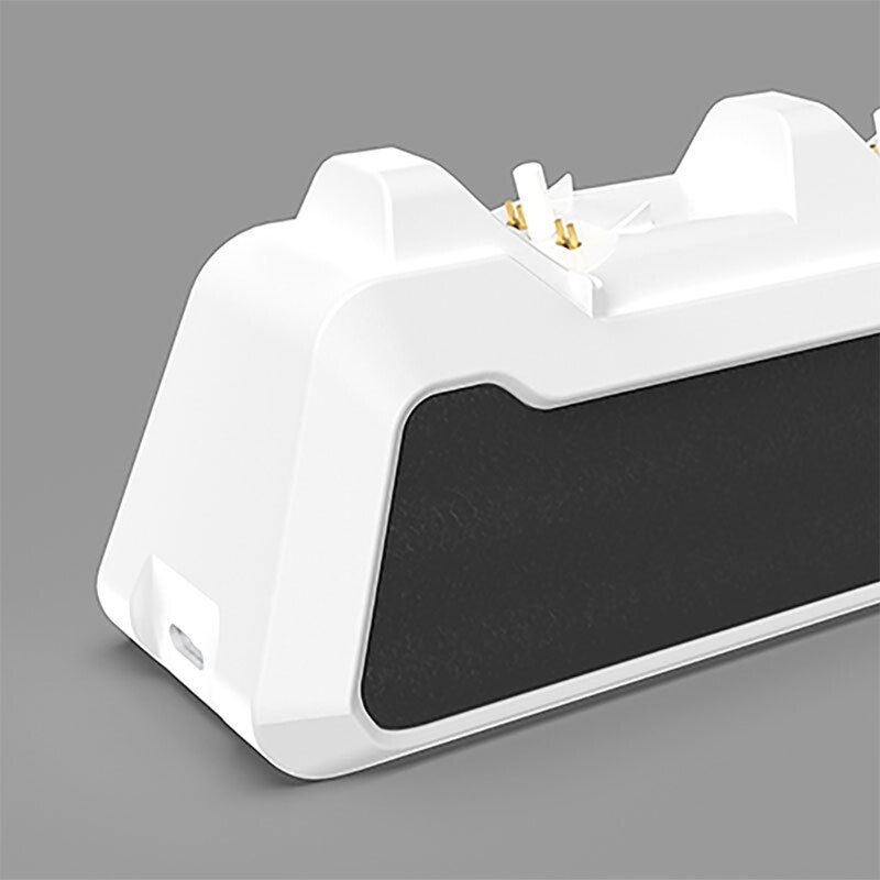 Doppelladestation mit griff für  ps5 gamepads, zubehör-basishalterung, adapterladegerät