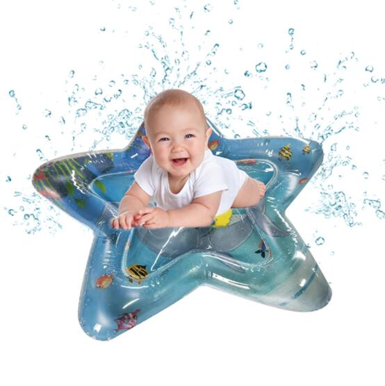 Creatieve Dual Gebruik Speelgoed Zuigelingen Opblaasbare Water Kussen Baby Opblaasbare Klopte Pad Tummy Tijd Premium Water Mat: Fluo- oranje