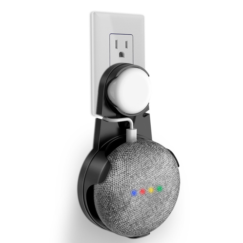 Stojak na uchwyt ścienny robić Google Dom mini, oszczędzające miejsce akcesoria robić Google Dom mini głos asystent: czarny