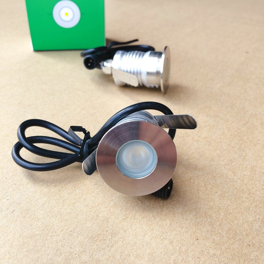 Led underjordisk lampe 3w 12v ip67 udendørs forsænket dæk gulv jord spot belysning inground uplight indkørsel beton brolægger lys
