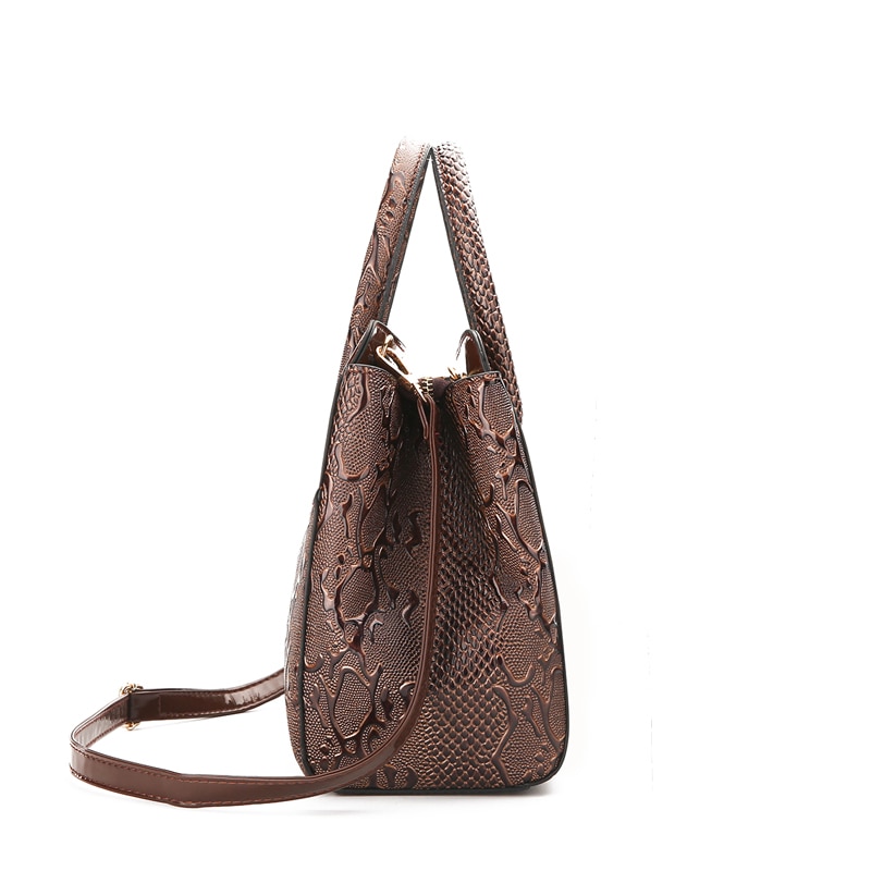 Luxe en cuir verni femmes sac à main 2 ensembles dames Composite sacs sacs de messager dames portefeuille sac à bandoulière