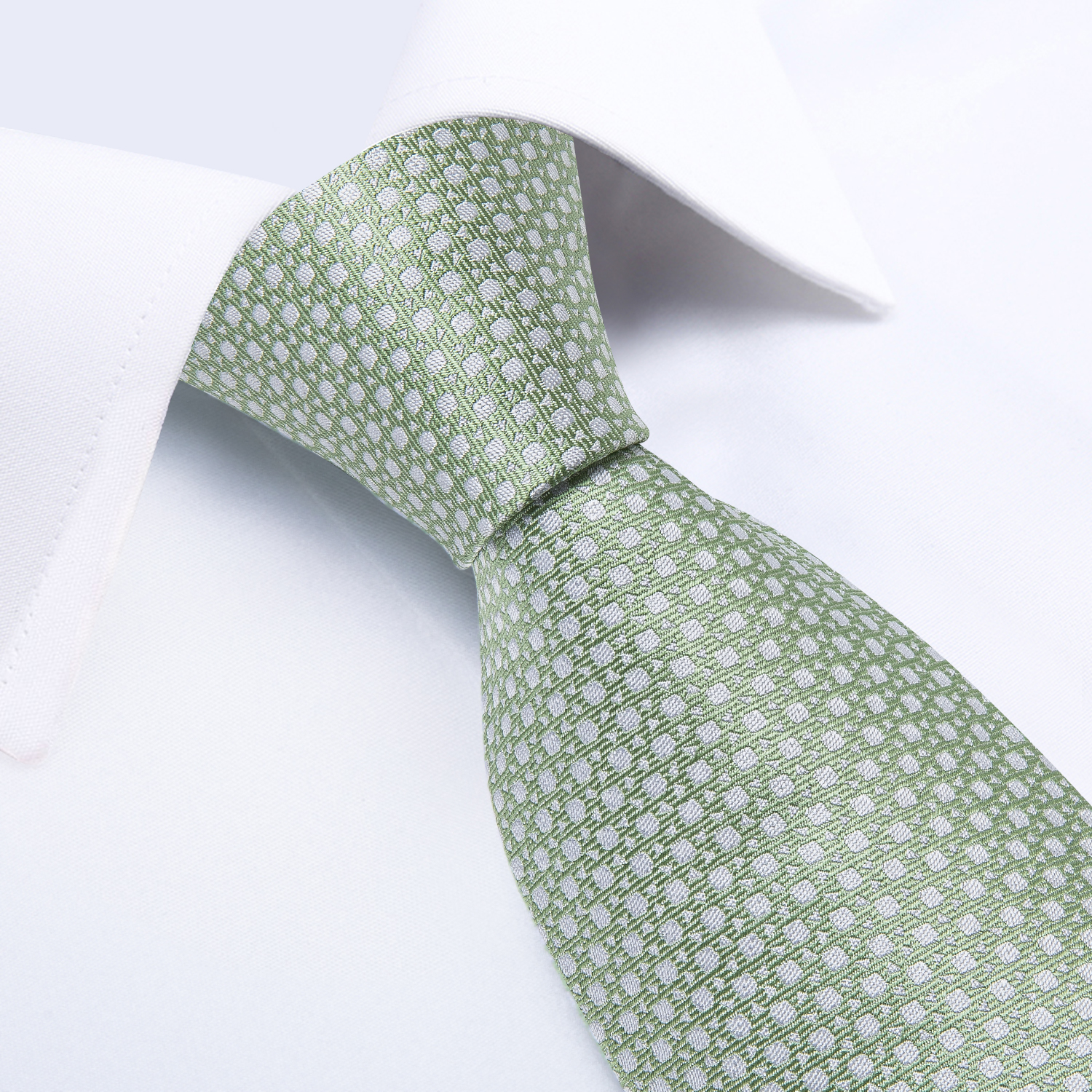 Cravates pour hommes vert clair point solide fête de mariage hommes accessoires plaine bleu violet cou cravate ensemble poche carré mari