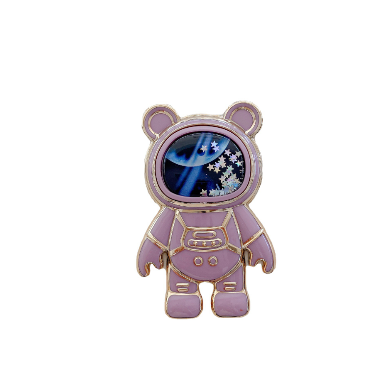 Faltbare Desktop Halterung Kawaii Cartoon Ständer Nette Flüssigkeit Treibsand Astronaut Ständer Halter Telefon Halter Schreibtisch Zubehör