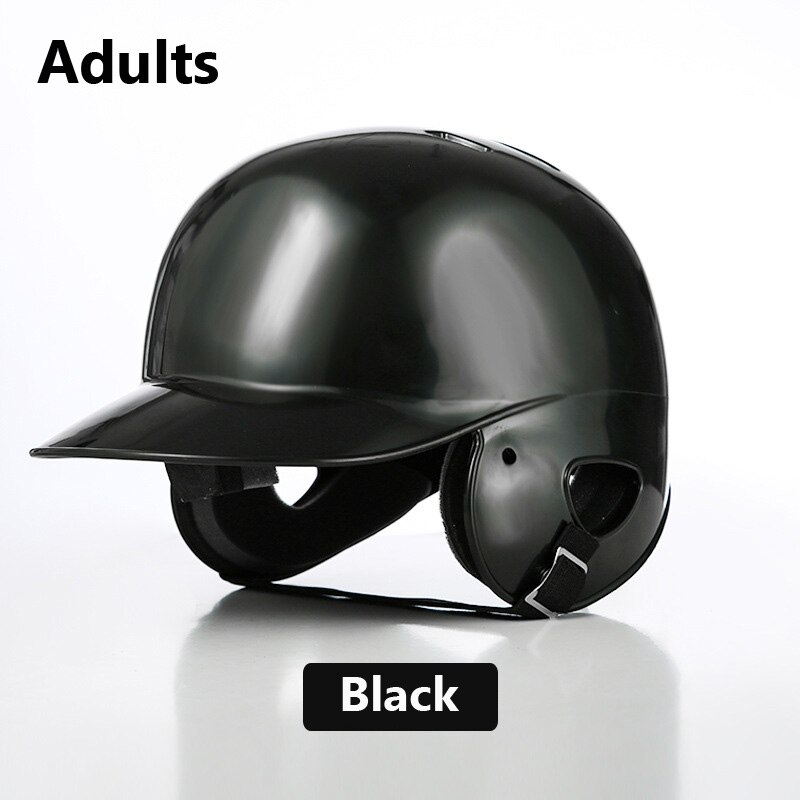 Honkbal Helm Volwassen Kinderen Kids Studenten Softbal Batting Helm Duurzaam Tiener Hoofd-Bescherming Hoed Rijden Helm: Black Adult