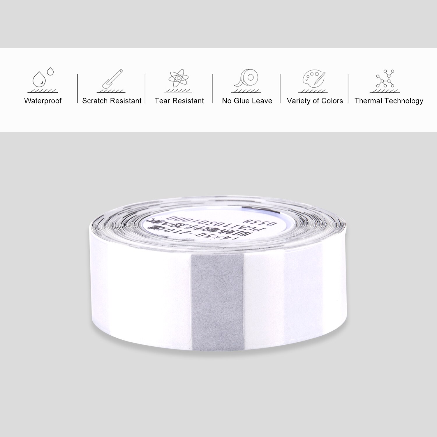 210pcs/roll Thermal Printing Label Paper Barcode Price Size Name Blank Labels Waterproof Tear Resistant 14*30mm for Organizer