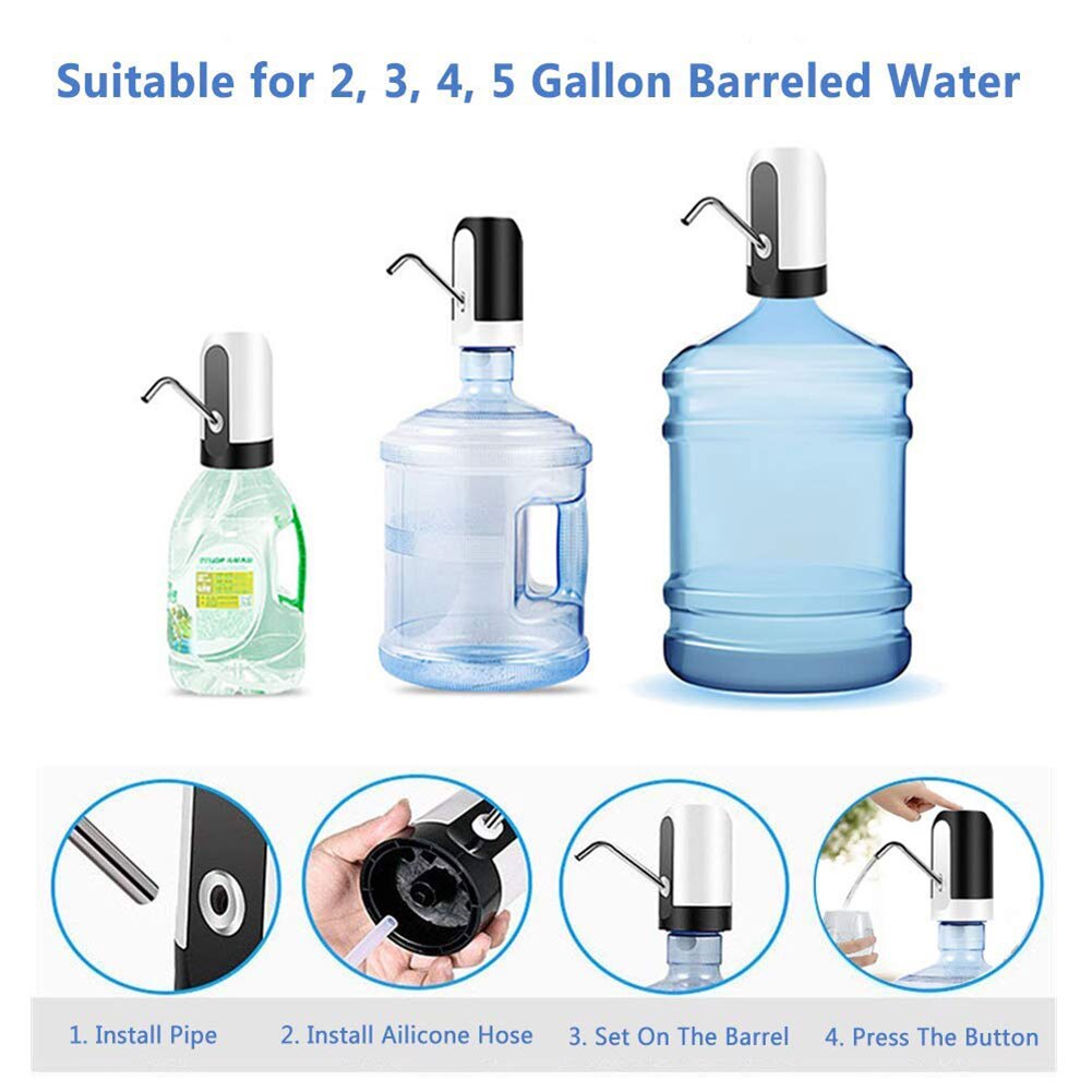 Newly Automatic Drinking Water Pump Universal Electric Water Dispenser with LED Button Indoor Office VA88