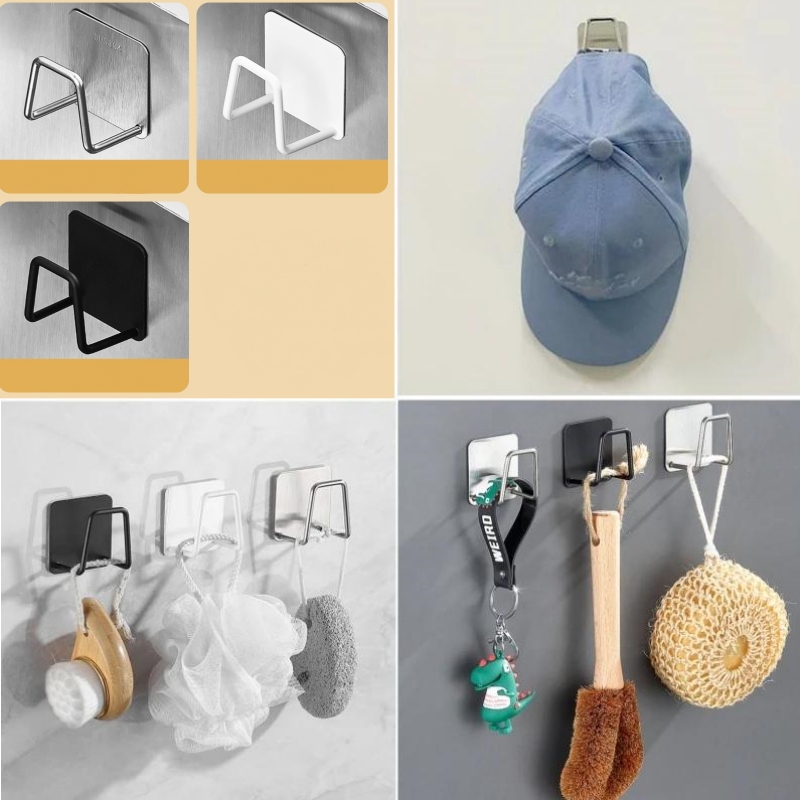 Küche Edelstahl Waschbecken Schwämme Halfter Selbstklebende Ablauf Trocknen Gestell Küche Zauberstab Haken Zubehör Lagerung Organizer