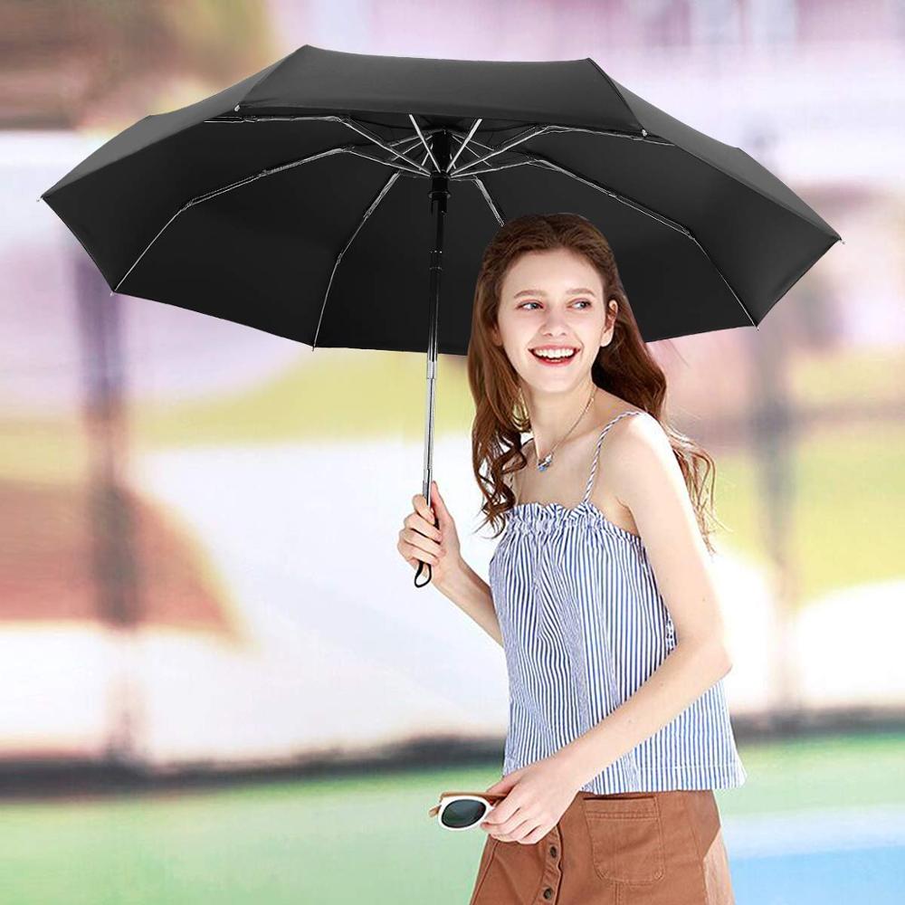 Dmbrella mini pocket automatisk 5 foldbar paraply vindtæt regn kvinder 8 ribben small mini compact for men business paraguas