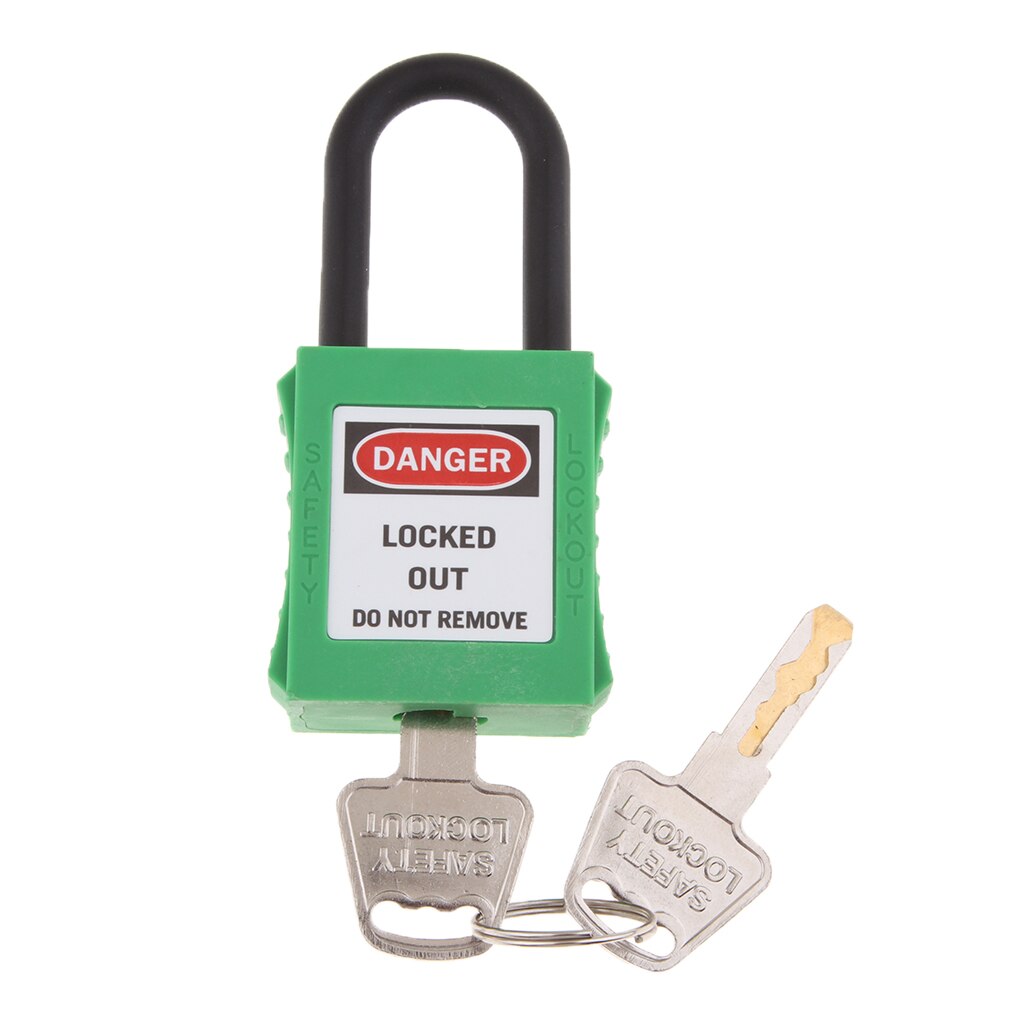 Heavy Duty Veiligheid Hangslot Lockout Tagout Lock Met Geïsoleerde Beugel Ingetoetst Verschillende