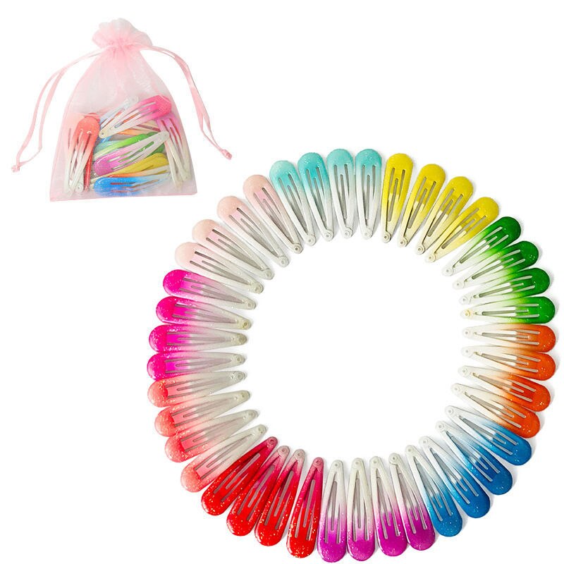 10/20/30/40Pcs Mode Haar Clips Voor Kinderen Kids Leuke Kleur Hairclip Haaraccessoires Leuke mode Baby Haarspeld -Vormige