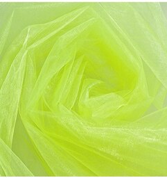 HAOCHU 5 m/partij 150 cm Breed Sheer Crystal Organza Tulle Roll 19 Kleur Shining Stof voor Bruiloft Decoratie Thuis Event Party Decor: light green