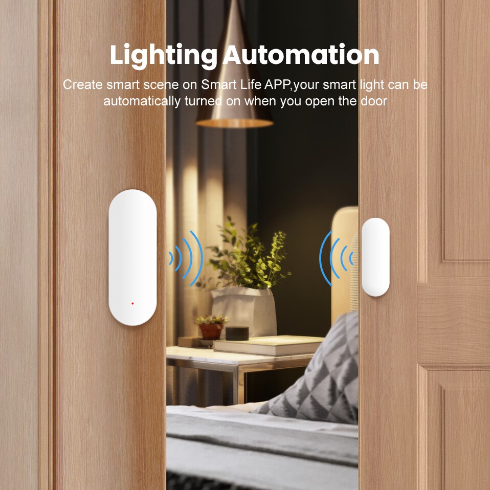 Avatto Tuya Zigbee Deur Sensor,Smart Deur Open/Gesloten Detectoren, smart Home Raam Sensor Werken Met Alexa,Google Home Gateway Hub
