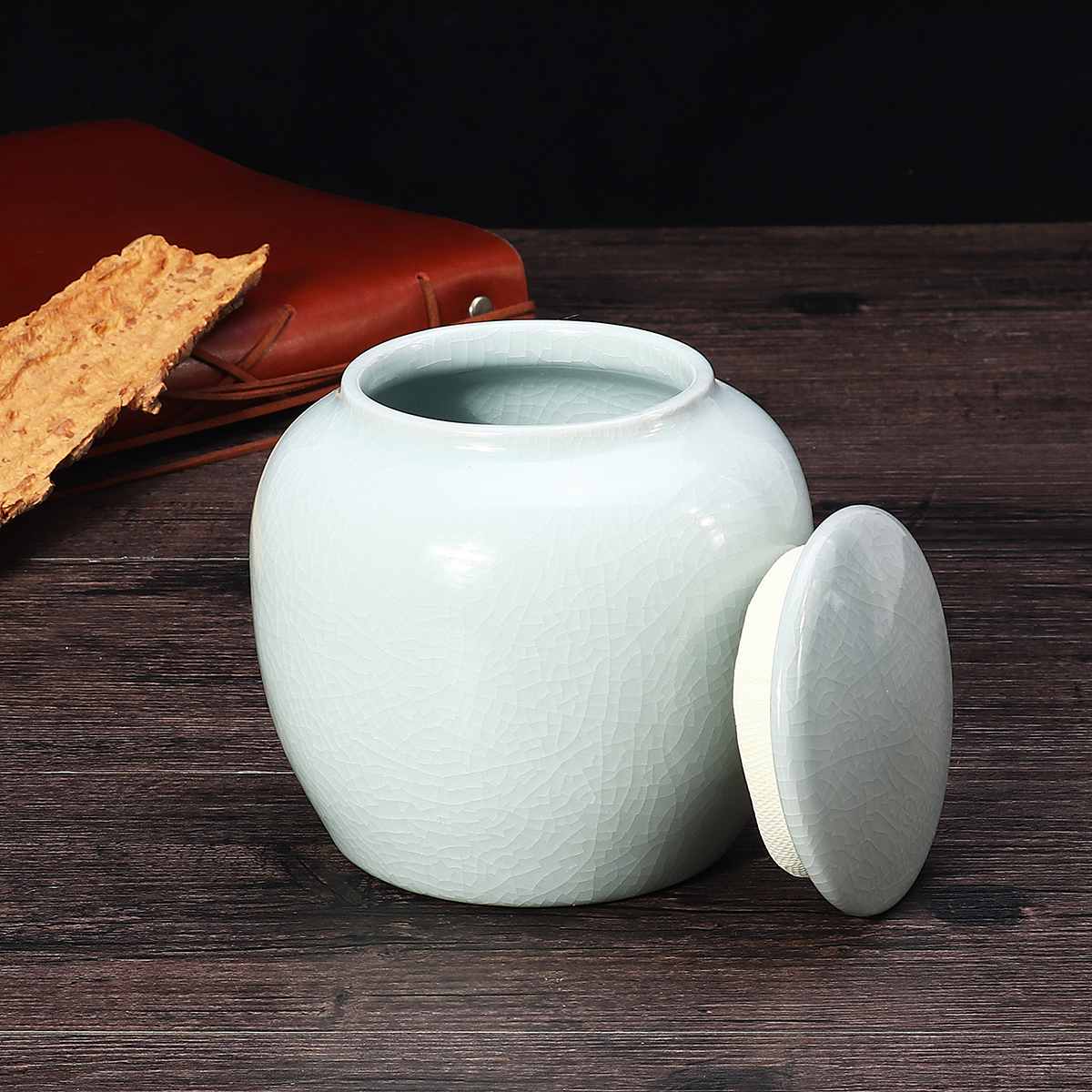 Pet Blue Glaze Ceramic Funeral for Pet Cremation Urn Pets Urns Cremation-Urn Memorial Ashes-Holder Casket Funeral: 2