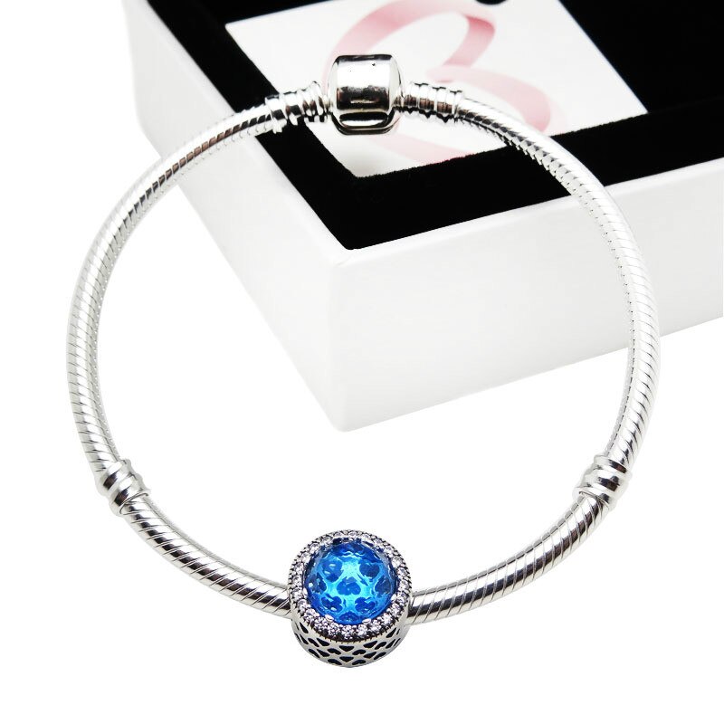 Autentico bracciale in argento sterlina 100% 925 classico testa a catena serpente catena padella bracciale fai da te invia regalo di compleanno donna