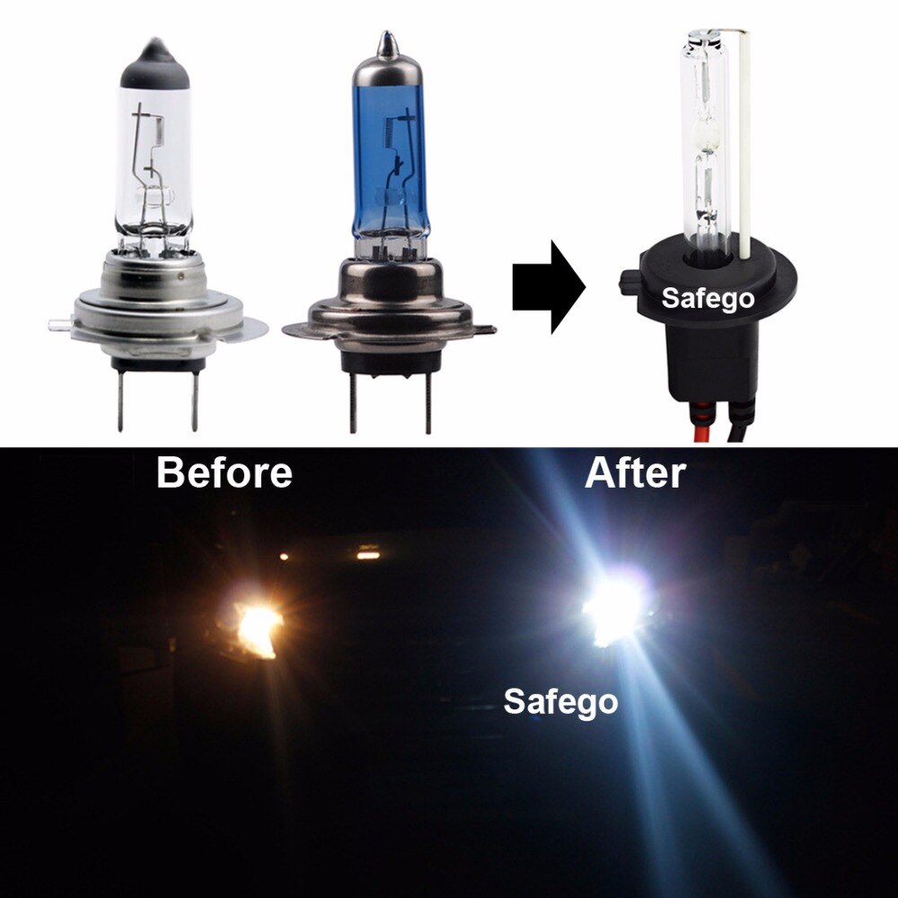 Safego motor AC 12V 55W kit de Xenón HID bombillas de faros H7 H11 H3 H4 H8 H9 H13 9004 9005 HB3 HB4 9006, 9007, 880, 881 H27 6000K