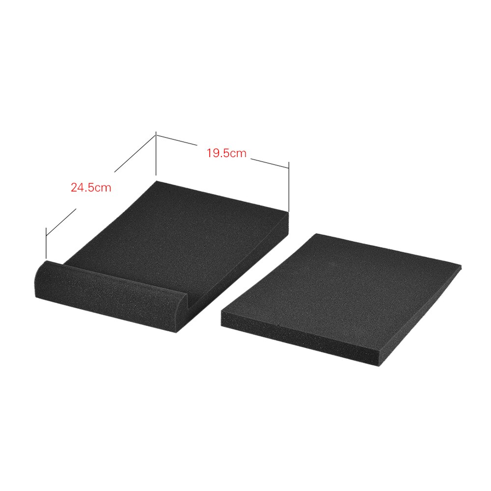 2 Pack Studio Monitor Speaker Isolation Acoustic Foam Pads Max. 9.6" * 7.7" Usable Area