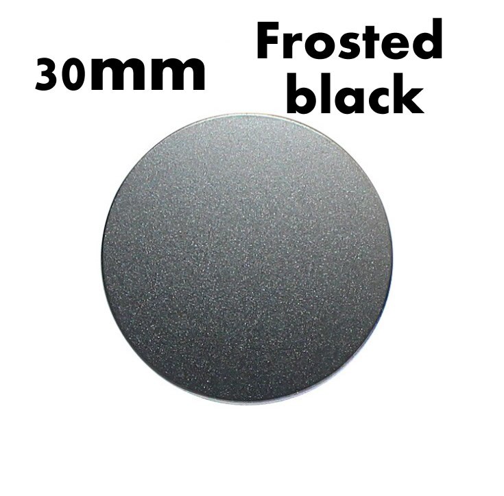 2 stuks Universele 30mm matte Geborsteld Metalen Plaat schijf ijzeren plaat voor Magneet Mobiele Telefoon Houder Voor Magnetische Auto telefoon standhouder: 30black-matte