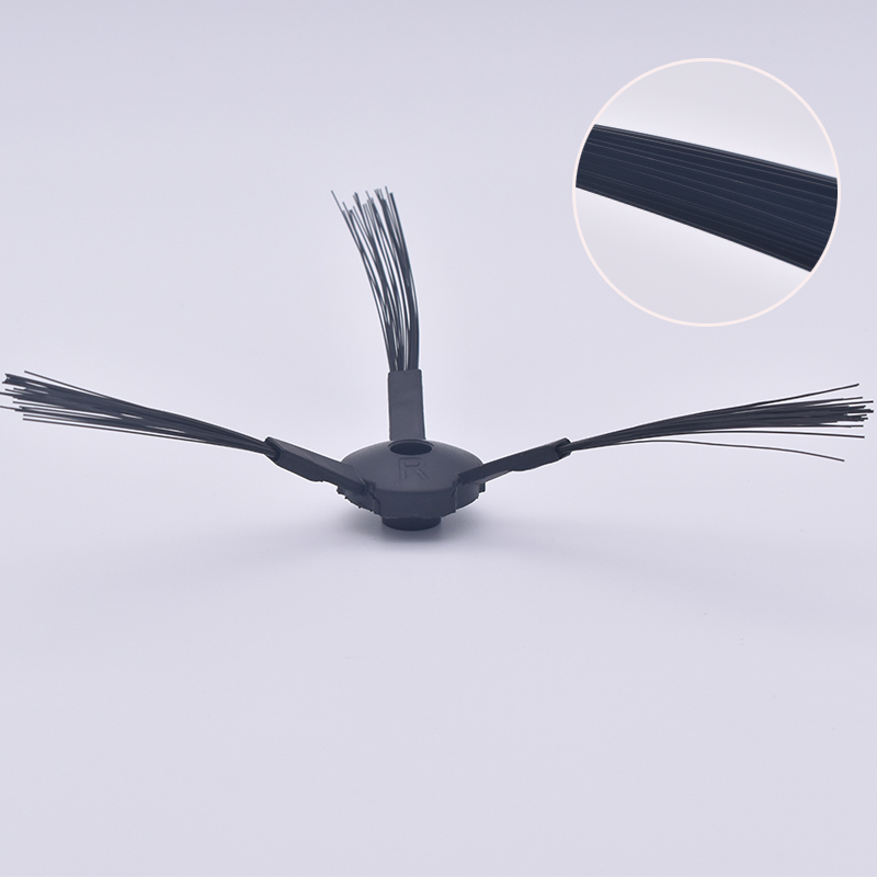 Piezas de repuesto para aspiradora ilife A4, A4S, A6, X620, A8, A40, 1 par de cepillos laterales negros