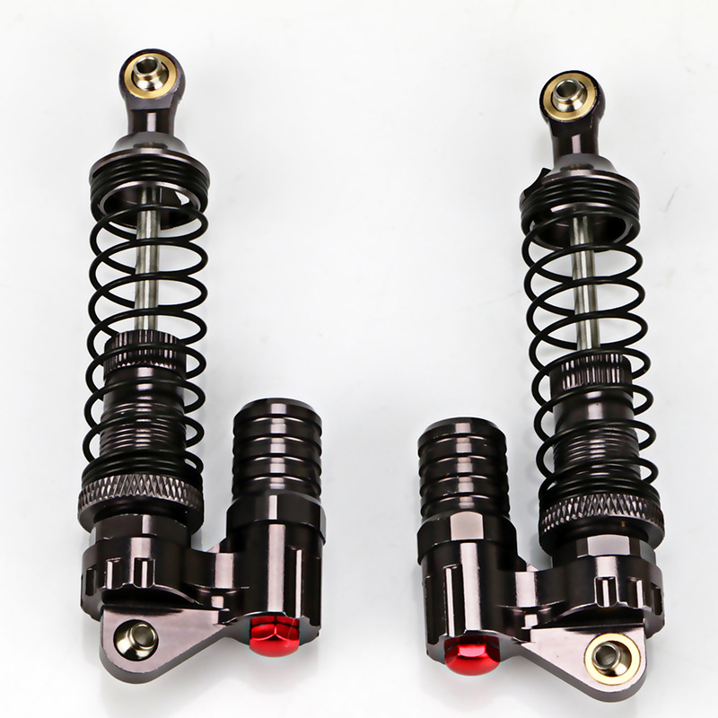 4Pcs Aluminium Alloy 90Mm Absorber Shocks For 1/10 Scale Rc Rock Crawlers Axial Scx10 D90 Truck