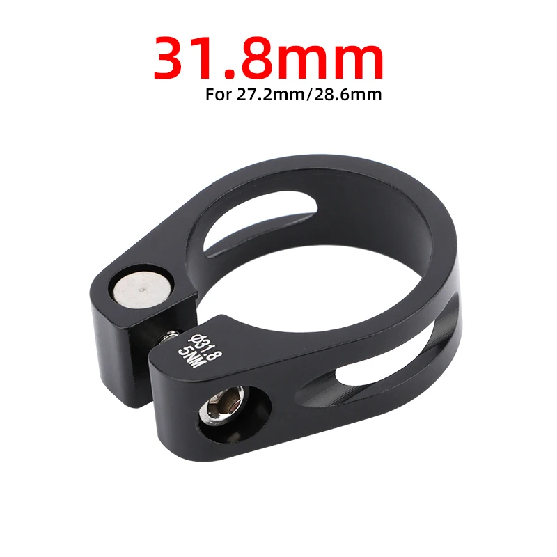 Meroca pince de Support de selle de vélo en alliage d'aluminium 31.8/34.9 Mm pince de Tube de selle pinces de Tube de selle de VTT: WHITE