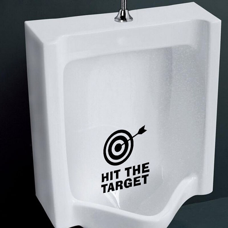 uderzyć ten cel wodoodporna toaleta naklejka łazienkowa śmieszne naklejki z kreskówek plakat robić sklepu gabinet Dom kawiarnia hotel