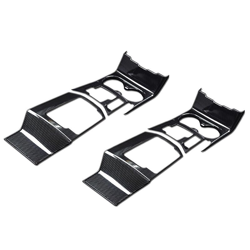 1Set Voor Mazda CX-5 CX5 - Auto Gear Shift Doos Centrale Bedieningspaneel Cover Bekerhouder Sticker trim Strip: Black