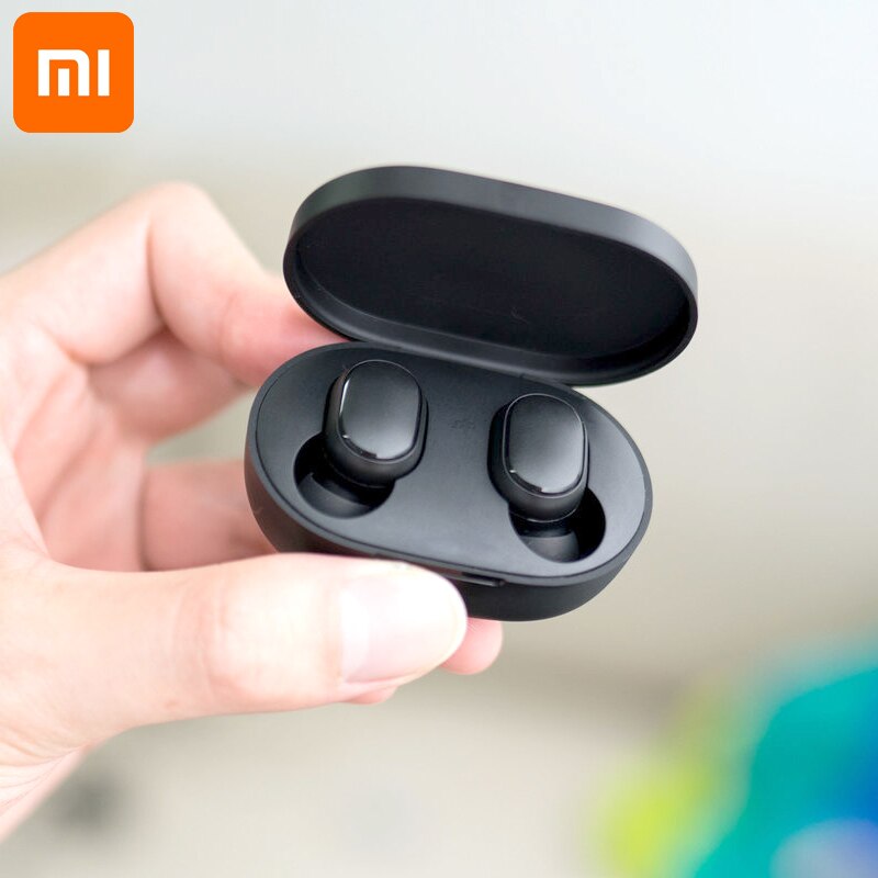 Original xiaomi redmi airdots 2 sem fio bluetooth 5.0 tws fone de ouvido para a esquerda direita modo baixo lag