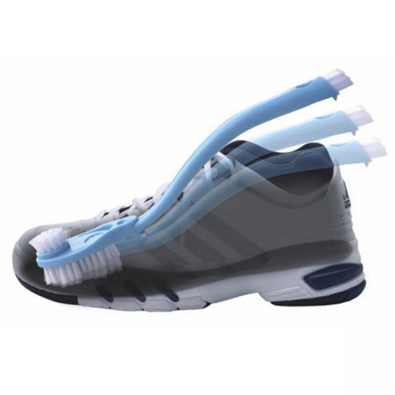 Brosse de nettoyage de chaussures, brosse de lavage de chaussures à Long manche, Double tête, brosse spéciale pour la maison tous les jours 1 pièces