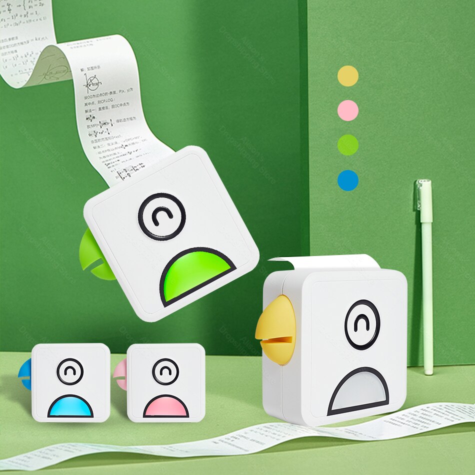 Photo Printer Pocket Thermal Label Printer Portable Bluetooth Wireless Receipt Label Sticker Printer Paper Poooli L1