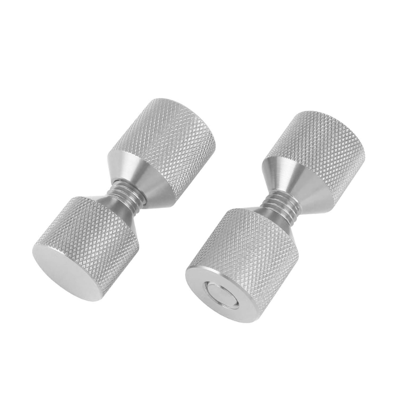 QM82 2 stks/set Stevige aluminium pijpflenspennen geschikt voor nauwkeurige machine-assemblage: WHITE