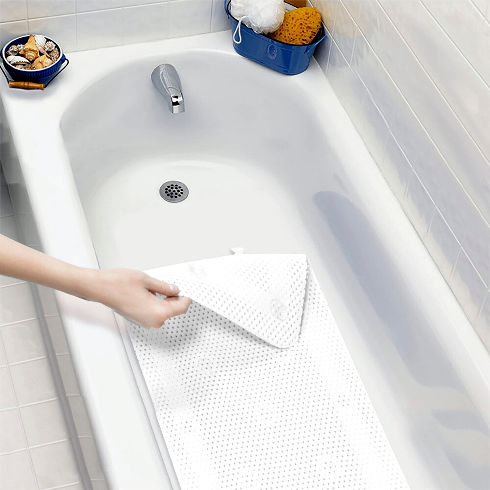 Alfombrilla antideslizante para bañera de hidromasaje, colchón de espuma de PVC, transpirable, con capas de malla 3D, cojín de baño con almohada de cuerpo completo