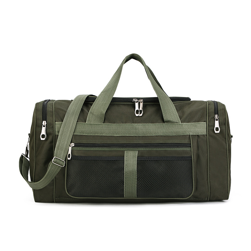 Frauen Männer Nylon Reise Seesack Handgepäck Tasche Männer Tote Große Kapazität Weekender Fitnessstudio Sport Reisetasche Übernachtung Tasche Beutel: Schwarz