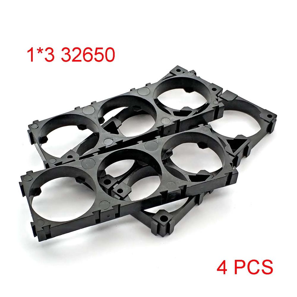 18650 21700 32650 Battery Holder Bracket Cell Safety Anti Vibration Plastic Brackets For 18650 21700 32650 Batteries: 1x3 32650 4PCS