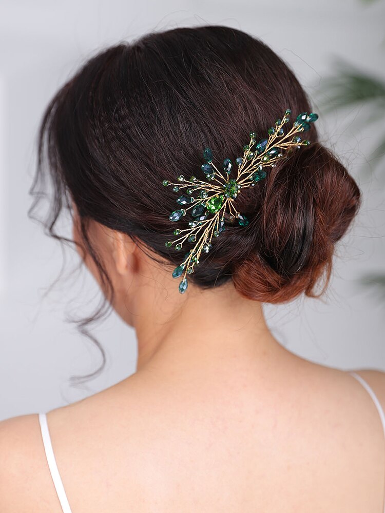 Tocados bohemios, joyas para el cabello artesanales, tocados de diamantes de imitación, tocado , accesorios para el cabello de mujer para boda, adornos nupciales