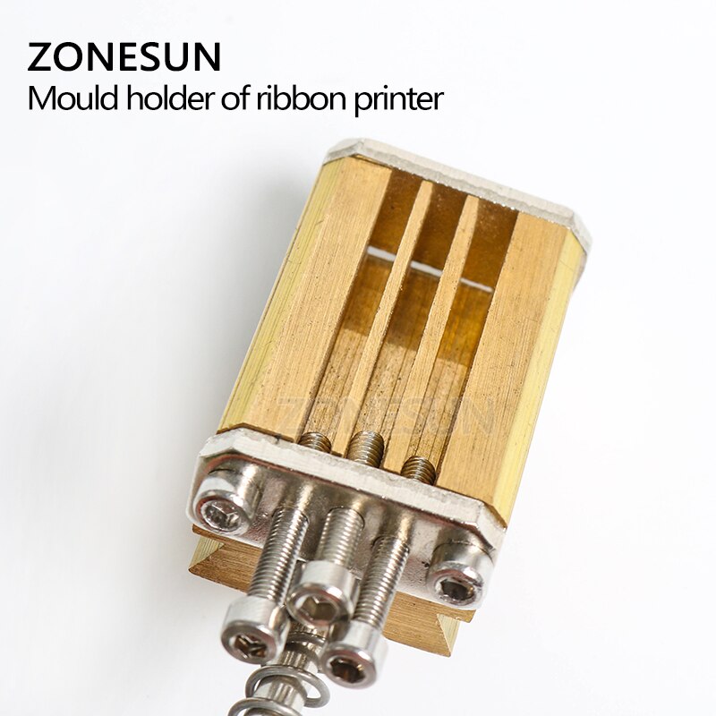 ZONESUN Mould holder of ribbon printer LT-50D coding device heat head of stamping printer heat block of printer letter die cave