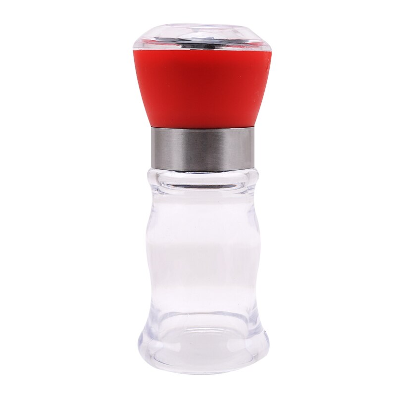 Handmatige zout- en pepermolen, kruidenmolen, keukenaccessoires, kookgerei, kruidenmolen, kookgereedschap: Rood