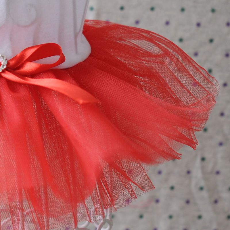 Vestido de boda para perros pequeños, tutú, malla de algodón, 100%