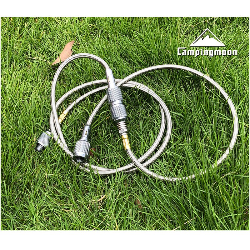 50/100cm Outdoor Camping Gas Extension Tube Stove Adapter Gas Canister Extent Hose Connector Gas Stove Auto-off Adapters