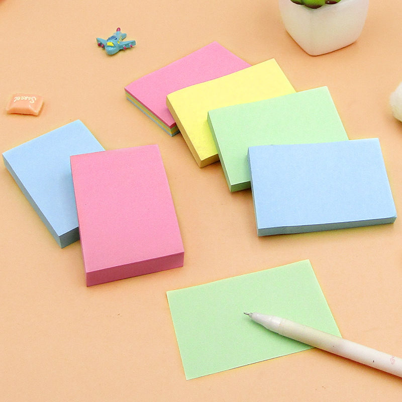 100 hojas de notas adhesivas, almohadillas, posiciones, papelería, pegatinas de papel, Bloc de notas publicado, cuaderno, accesorios escolares y de oficina