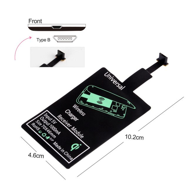 15W Qi Wireless Car Charger Pad Foldable Fast Charging Dock Station Mount Non-slip Mat Car Dashboard Holder Stand for iPhone XS: Wireless Receiver2
