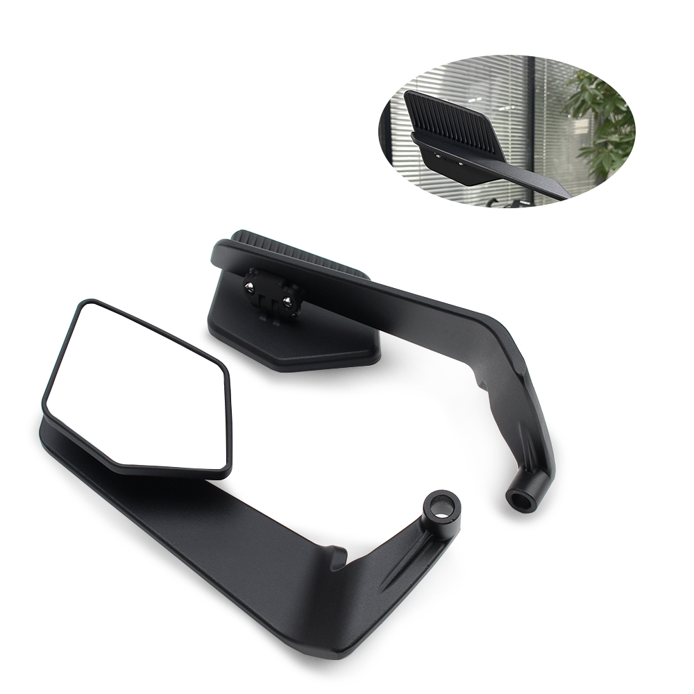 Grote spiegeloppervlak vleugels spiegel 10 mm / 8 mm motorfiets achteruitkijkspiegel motorfiets universele accessoires slangenpatroon decoratie