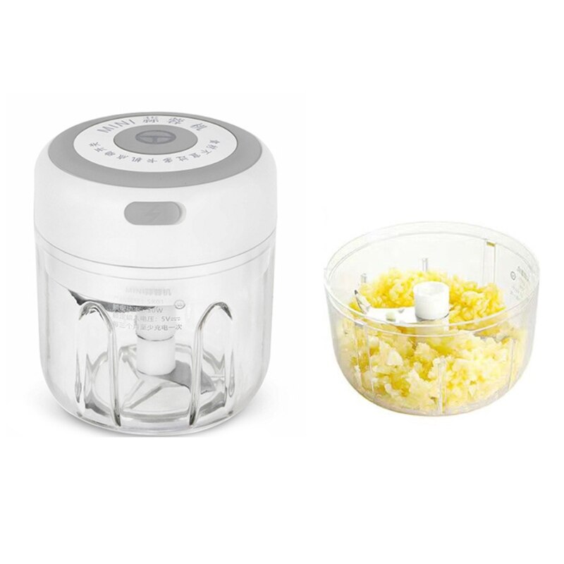 Electric Mini Garlic Press Mincer Food Chopper Processor for Pepper Vegetable Nuts Crushed Ginger Baby Food Maker