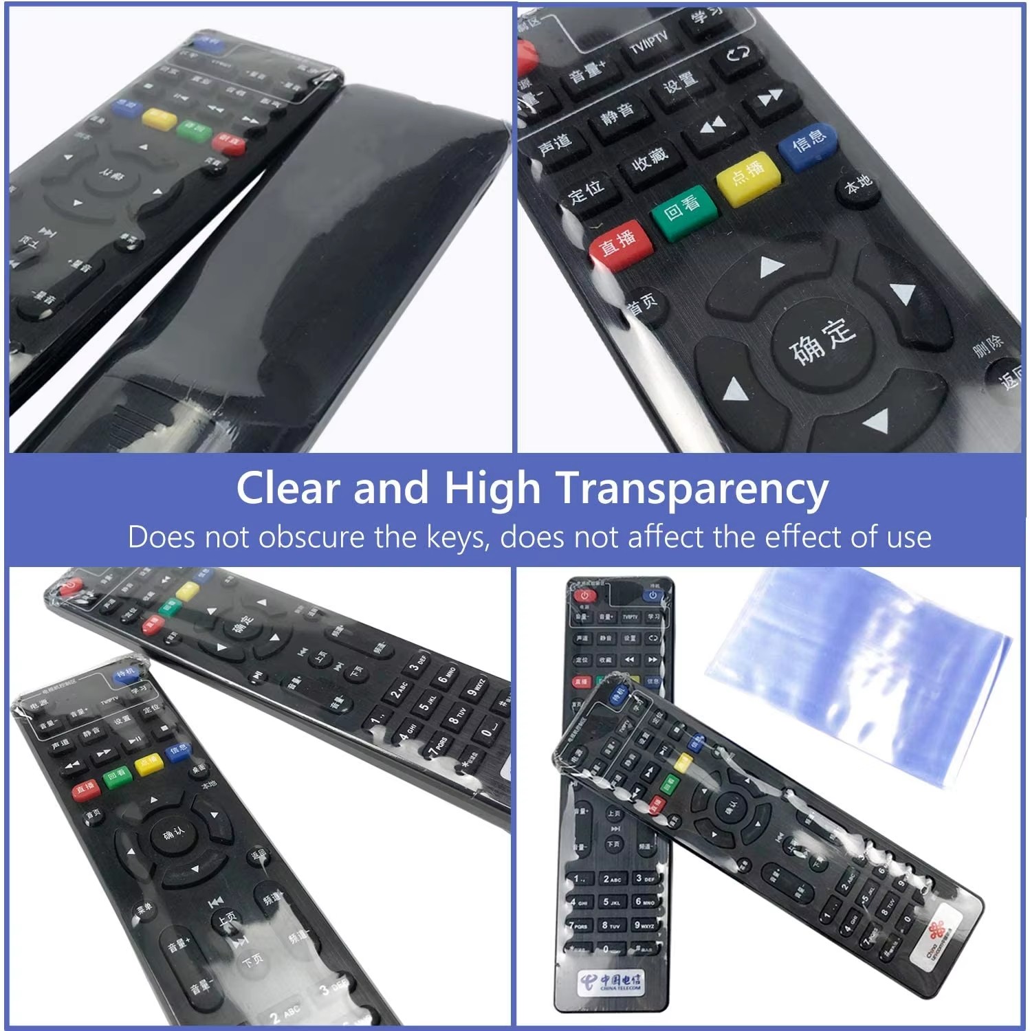5/10/20PCS Transparente Schrumpfen Film Tasche Anti-staub Schutzhülle Abdeckung Für TV Klimaanlage Fernbedienung schrumpfen Kunststoff