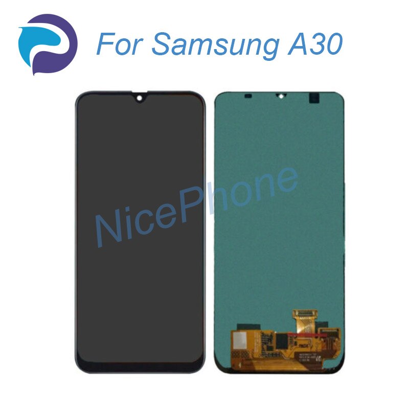 for Samsung A30 lcd screen replacement Galaxy A30 A305F A305 touch digitizer display assembly for Samsung A30 lcd: Black(LCD only)